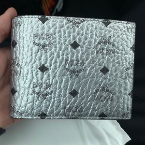 MCM Silver Bifold Wallet